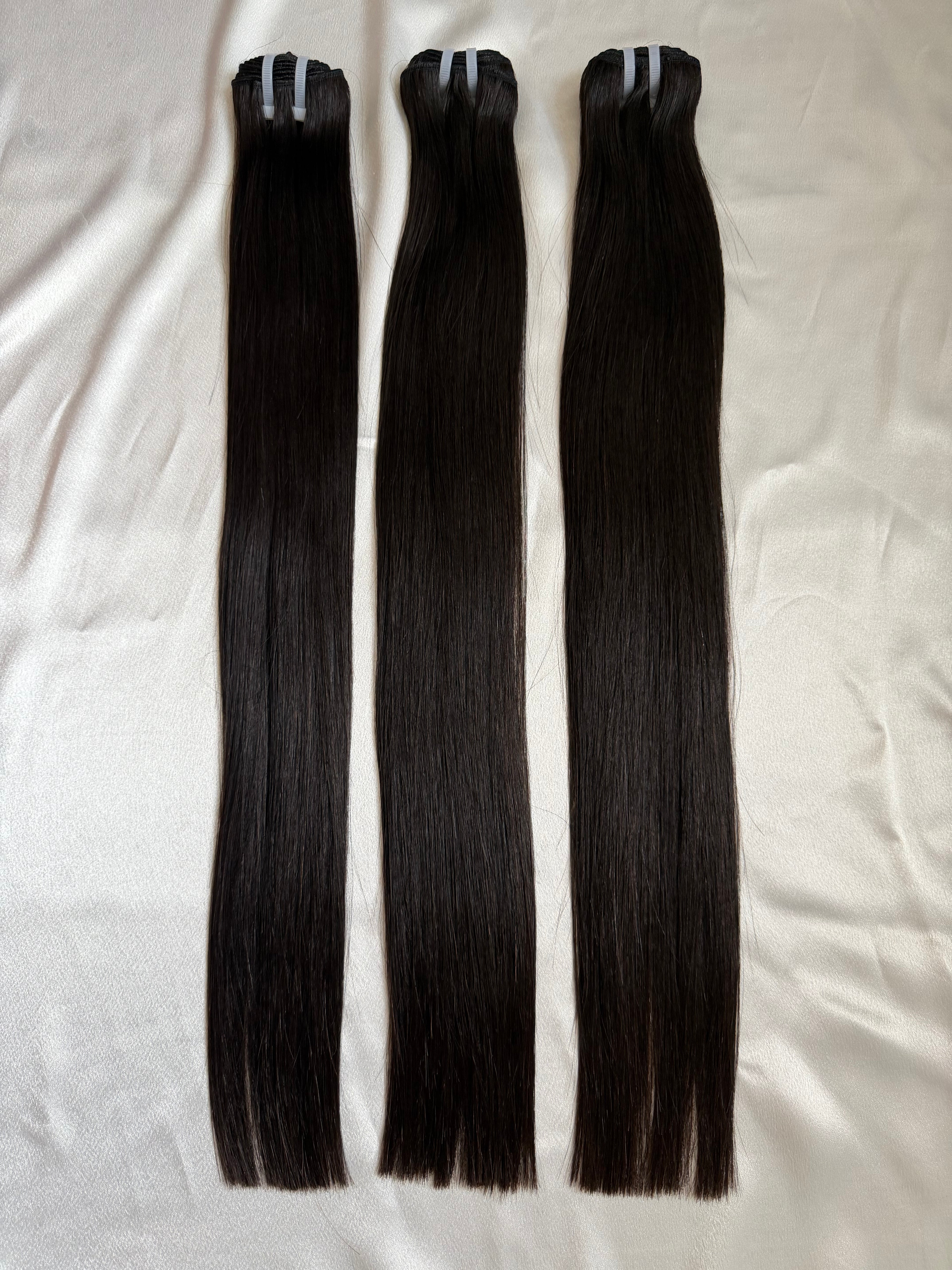 Raw Natural Straight Bundles- Single Donor Hair