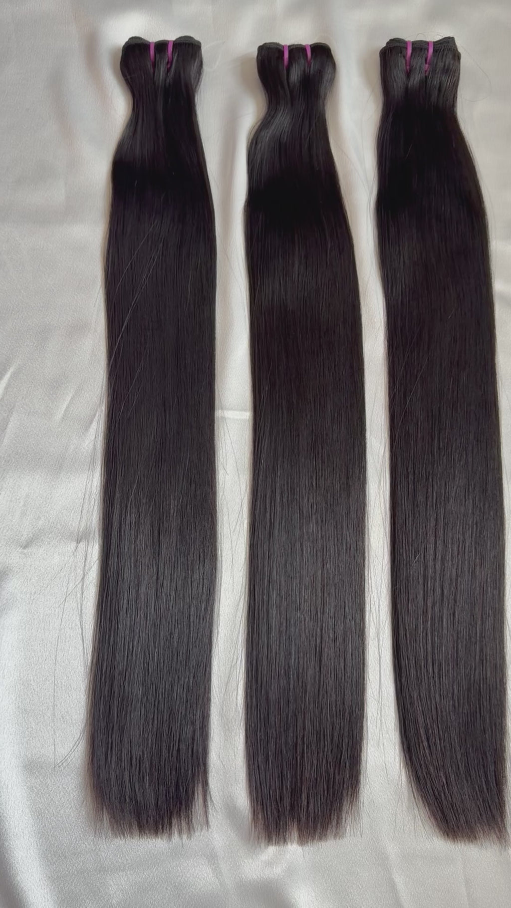 Virgin Natural Straight Bundles- Super Double Drawn